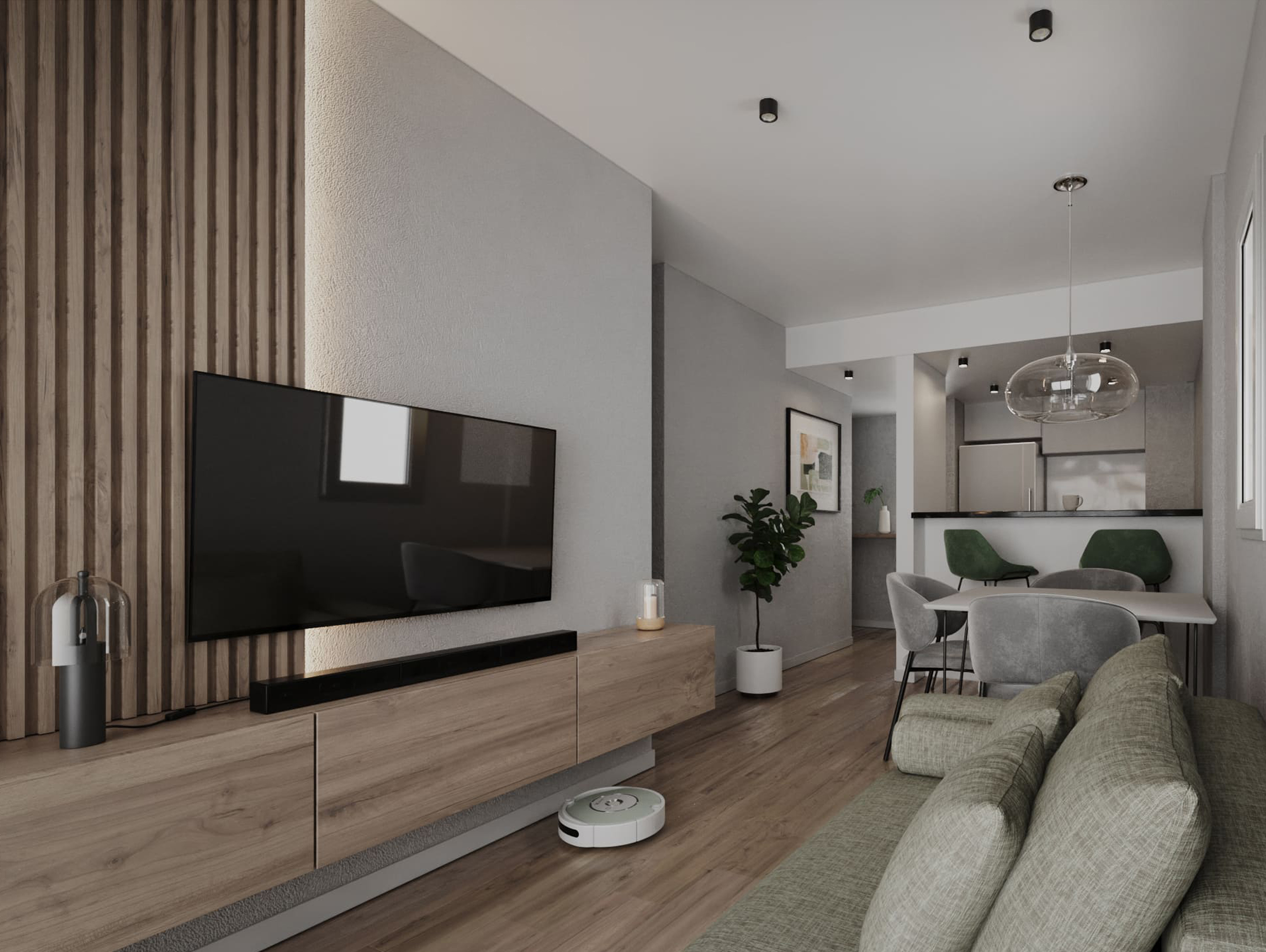 Render de comedor
